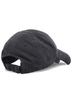 Balenciaga Embroidered Logo Ball Cap Black