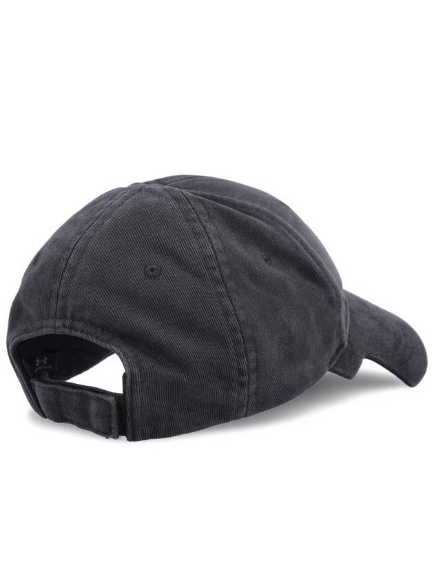 Balenciaga Embroidered Logo Ball Cap Black
