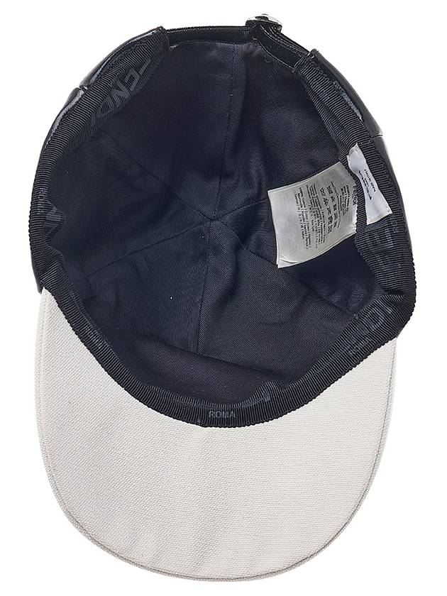 Fendi Logo Printed Baseball Ball Cap Black
