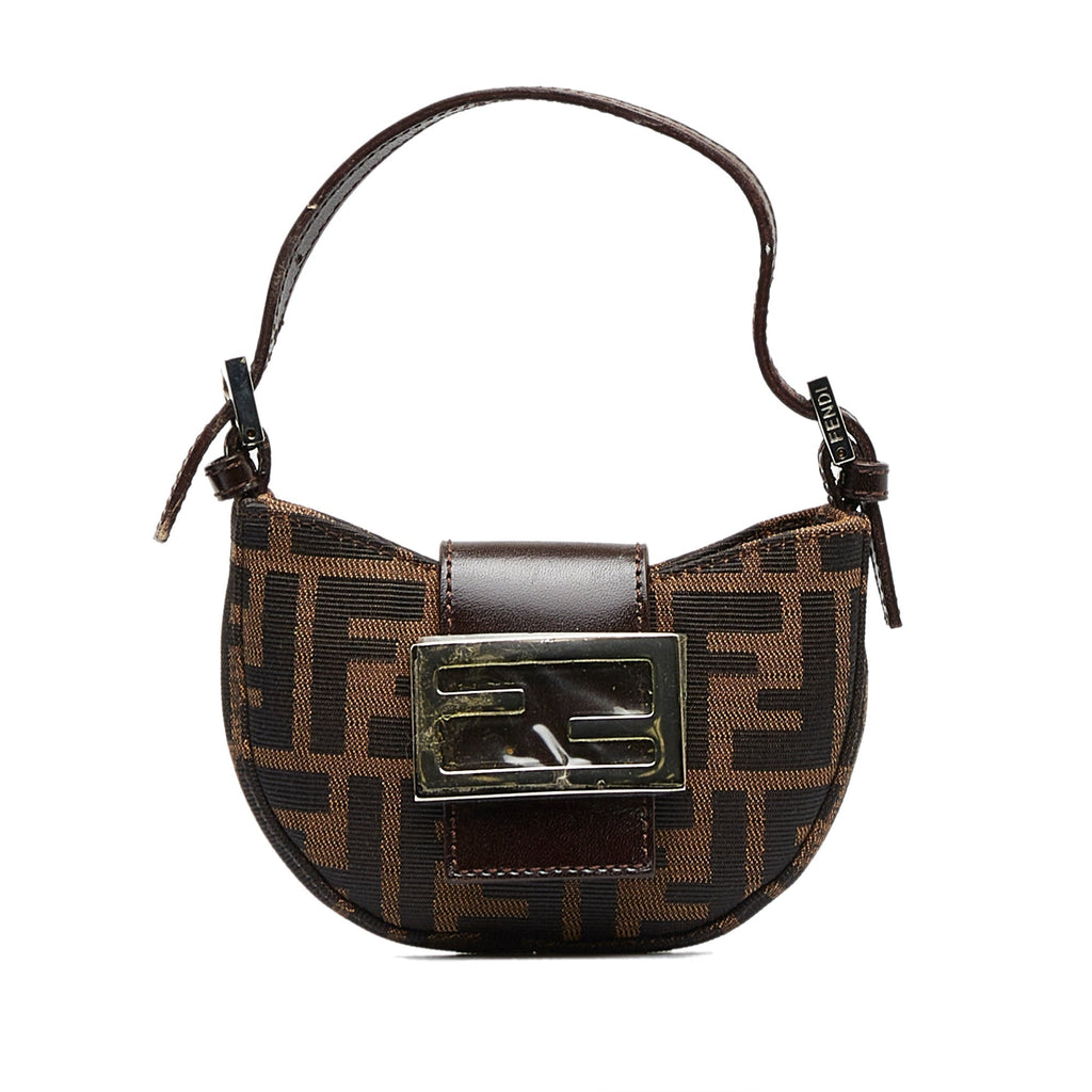 FENDI Mini Zucca Croissant Baguette
