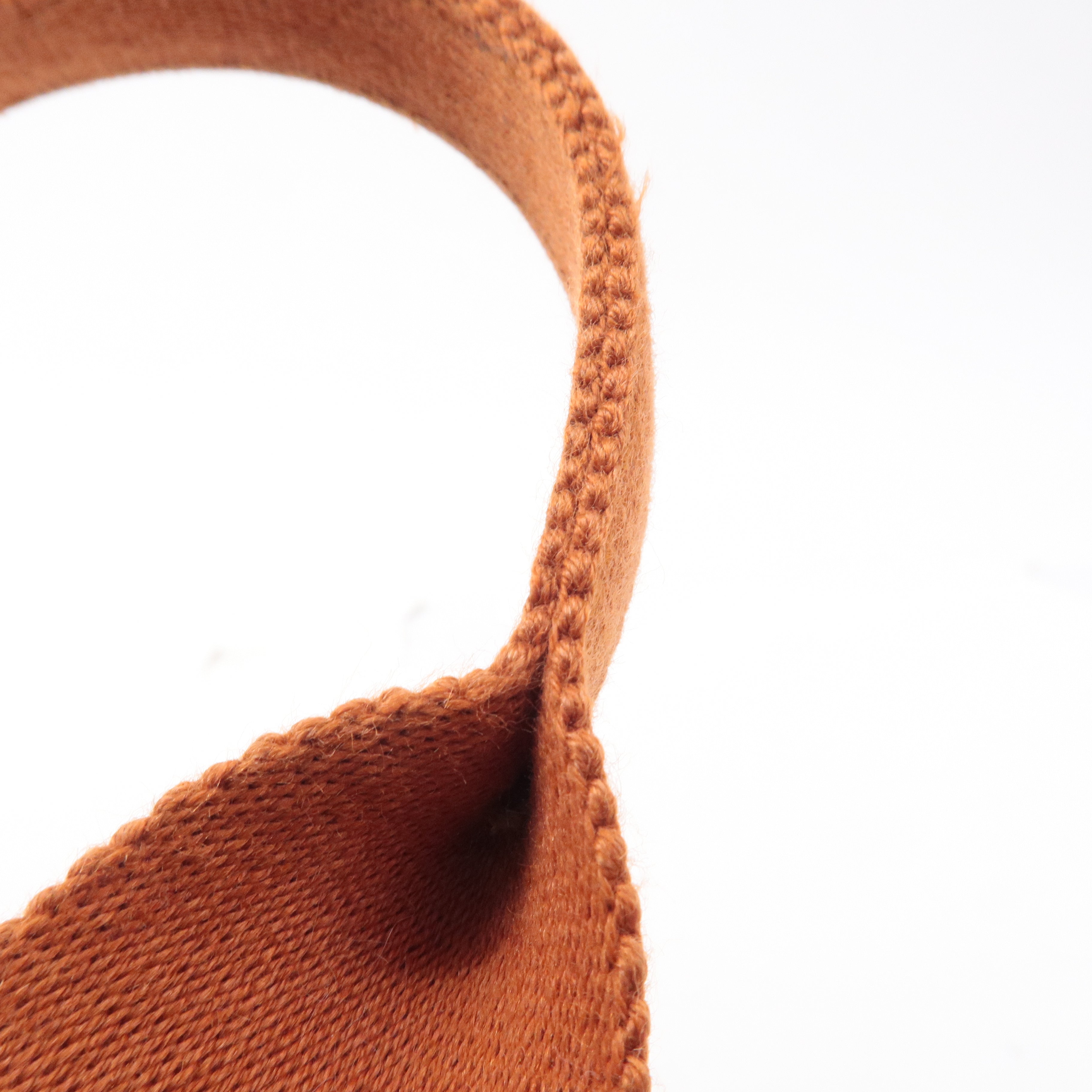 HERMES Toile Chevrons Leather Valparaiso PM Bag I Stamp Orange