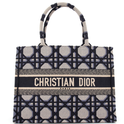Dior Book Tote Macrocannage Canvas Medium