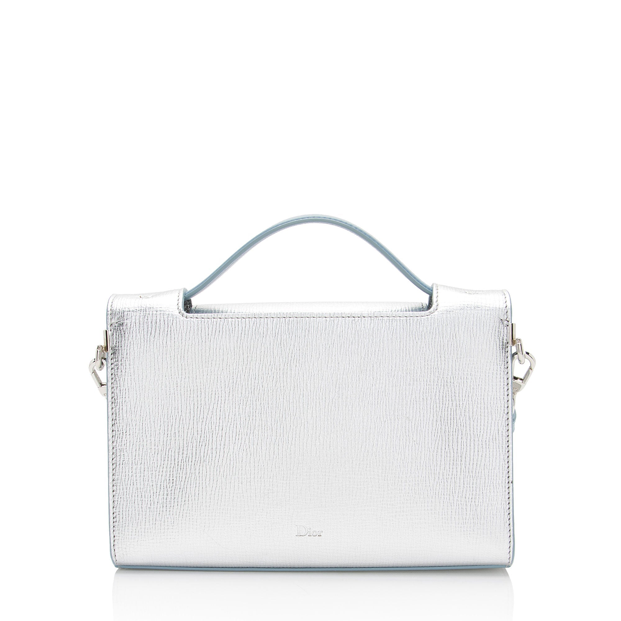 Dior Metallic Calfskin Diorever Top Handle
