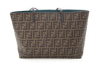 Fendi Brown Canvas Monogram Zucca Print Tote