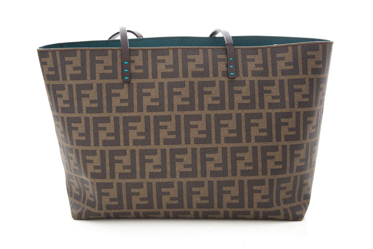 Fendi Brown Canvas Monogram Zucca Print Tote