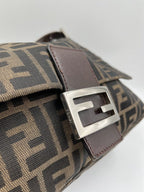 Fendi Mamma Baguette in Brown Zucca Canvas