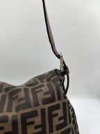 Fendi Mamma Baguette in Brown Zucca Canvas