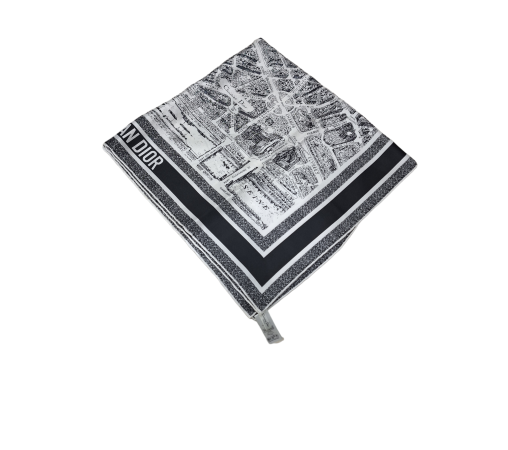 Christian Dior Bicolor Square Scarf