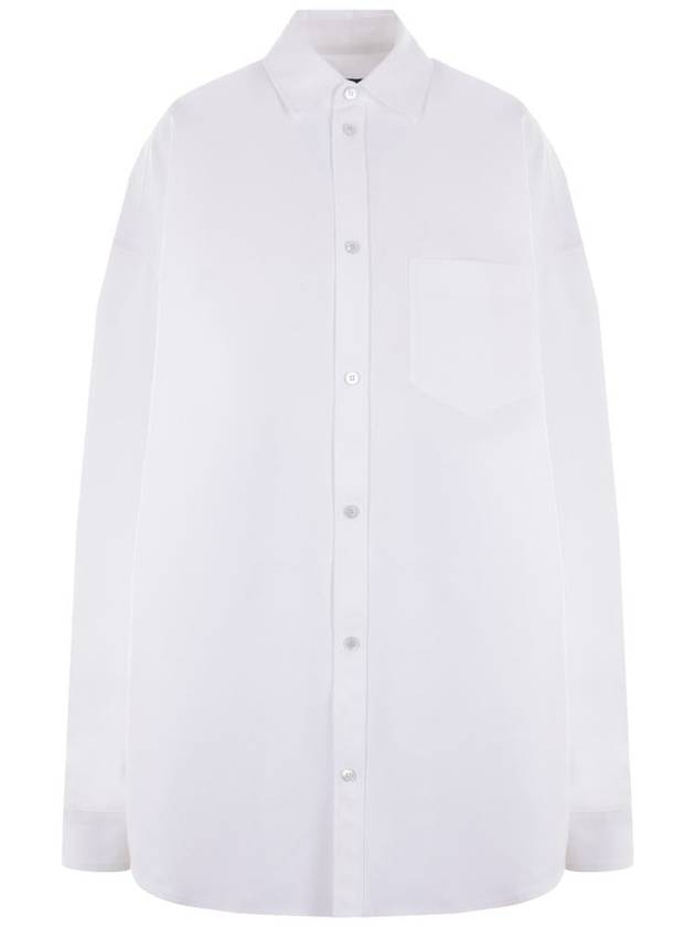 Balenciaga Outerwear Large Fit Shirt White