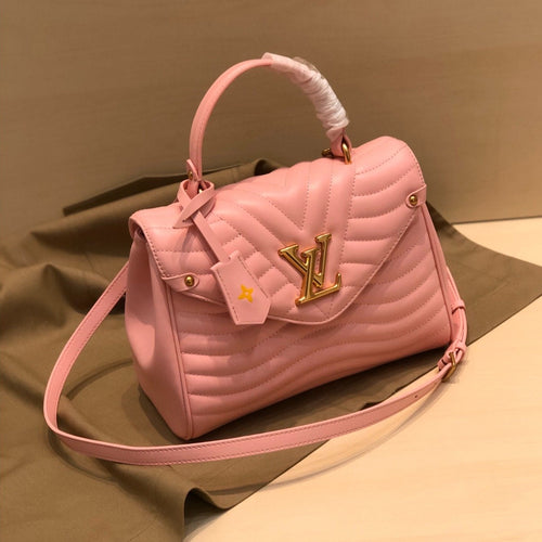 Louis Vuitton NEW WAVE TOP HANDLE 26CM PINK CALFSKIN