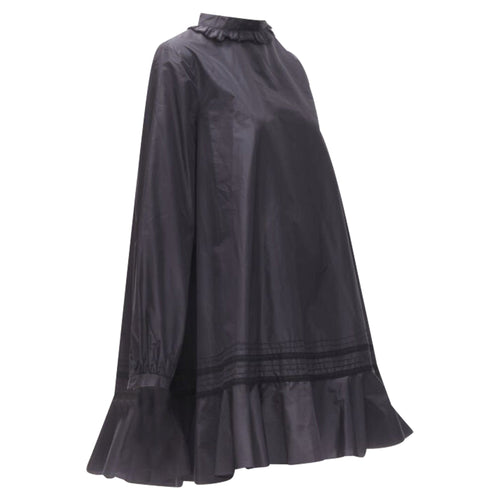 Christian Dior silk lace trim collar skirt muumuu dress