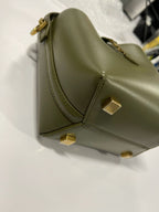 SAINT LAURENT - Olive Smooth Leather Mini Le 37 Bucket Bag