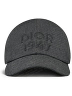 1947 Wool Ball Cap Anthracite Grey Dior