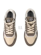 B27 Smooth Calfskin Low Top Sneakers Khaki Beige Dior