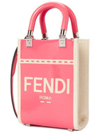 Fendi Sunshine Shopper Small Tote Bag Pink