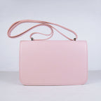 Hermes Calf Leather Message Bag H020 Pink Silver