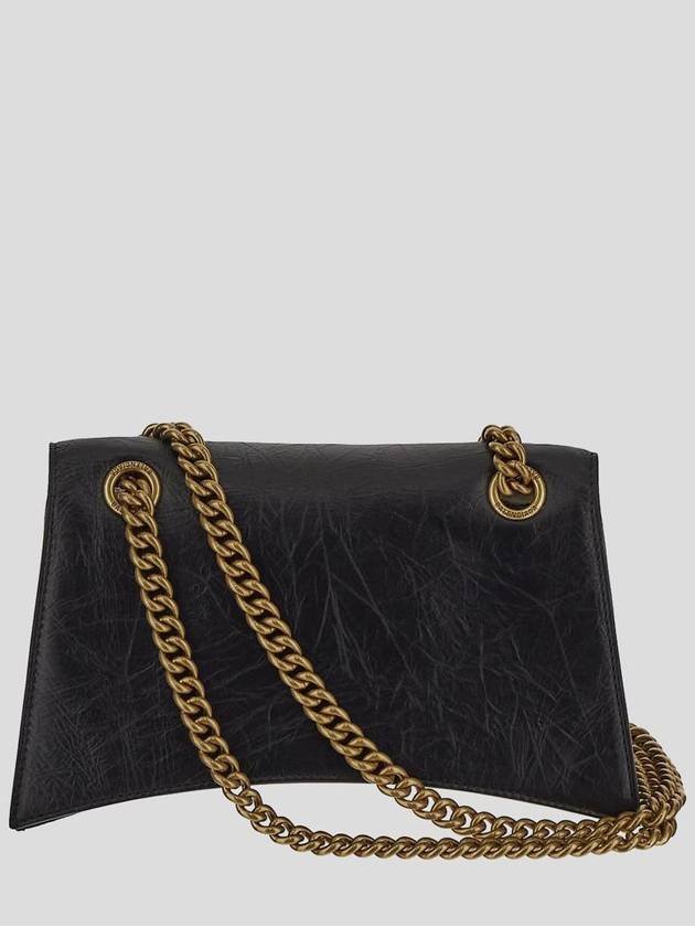Balenciaga Crush Chain Strap Small Shoulder Bag Black