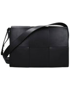 Bottega Veneta Large Intrecciato Cross Bag Black