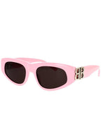 Balenciaga Eyewear Logo Decorated Cat Eye Frame Sunglasses BB0095S