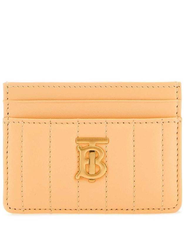 Burberry Lola Quilted Card Wallet Golden Sand