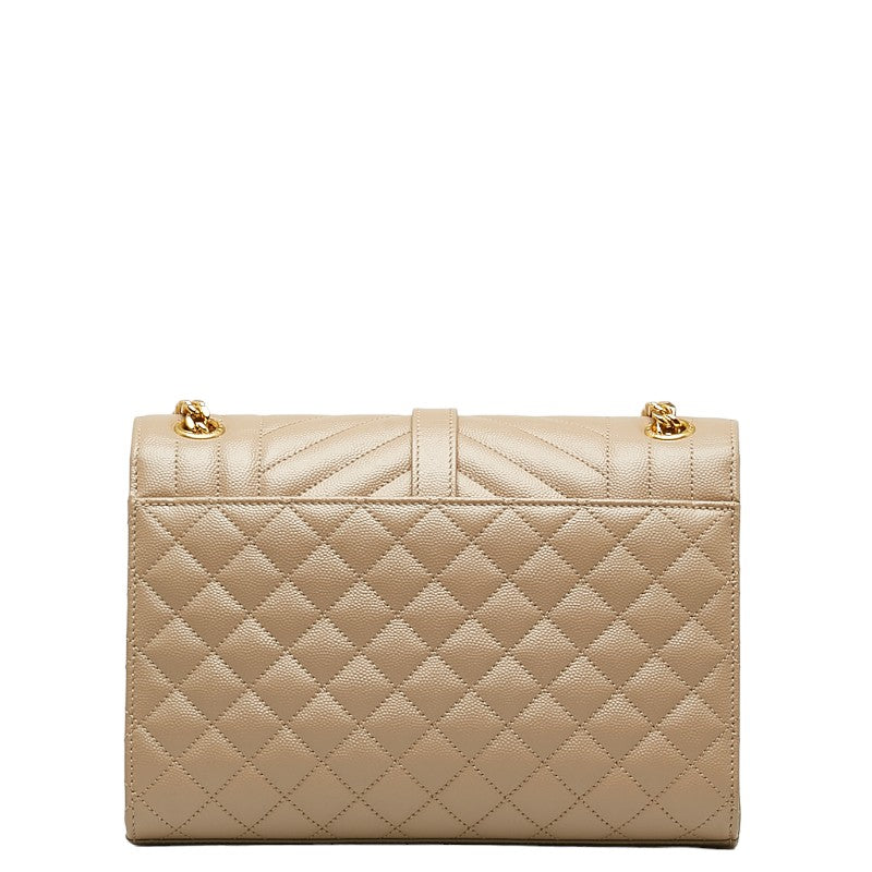 Saint Laurent Envelope Medium Chain  Shoulder Bag 600185 Beige Leather  Saint Laurent
