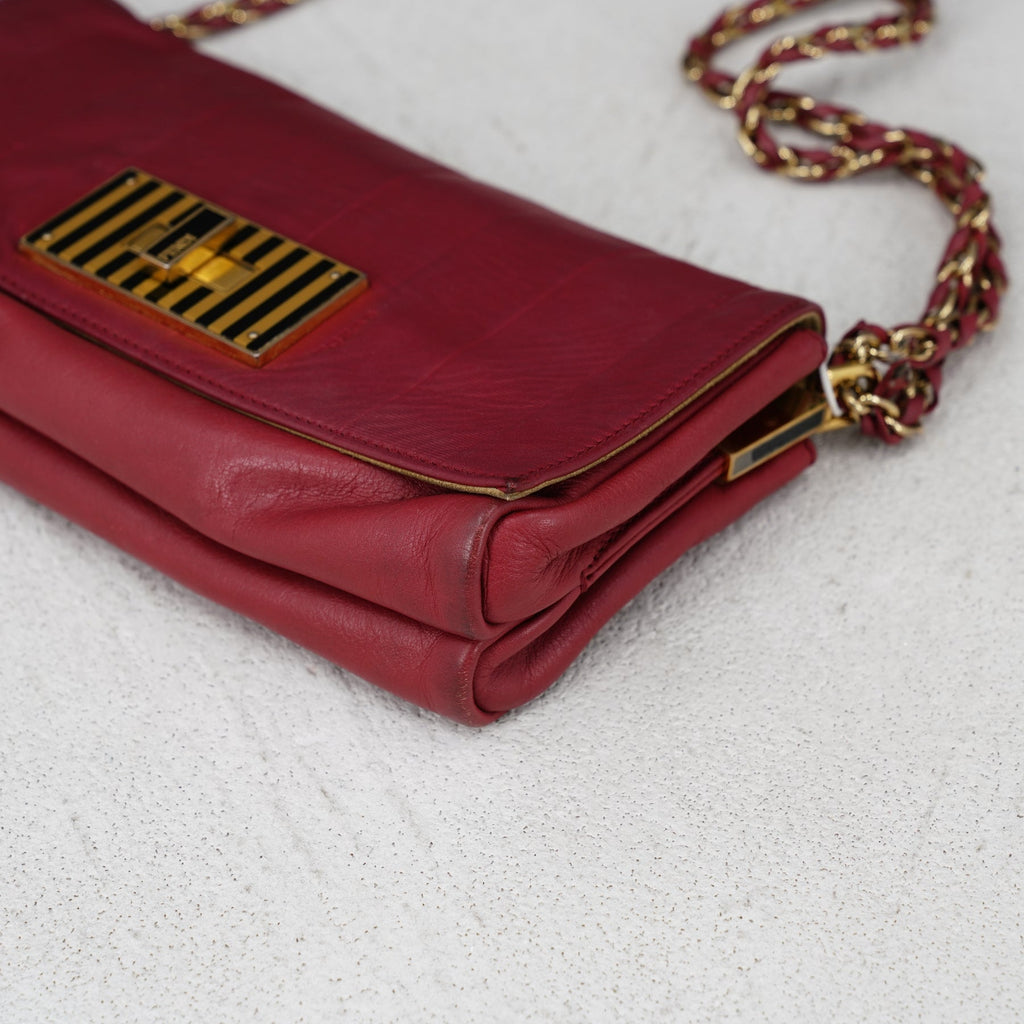 Fendi Leather Clia Crossbody Bag - '10s