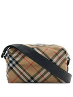 Burberry Vintage Check Messenger Bag Beige