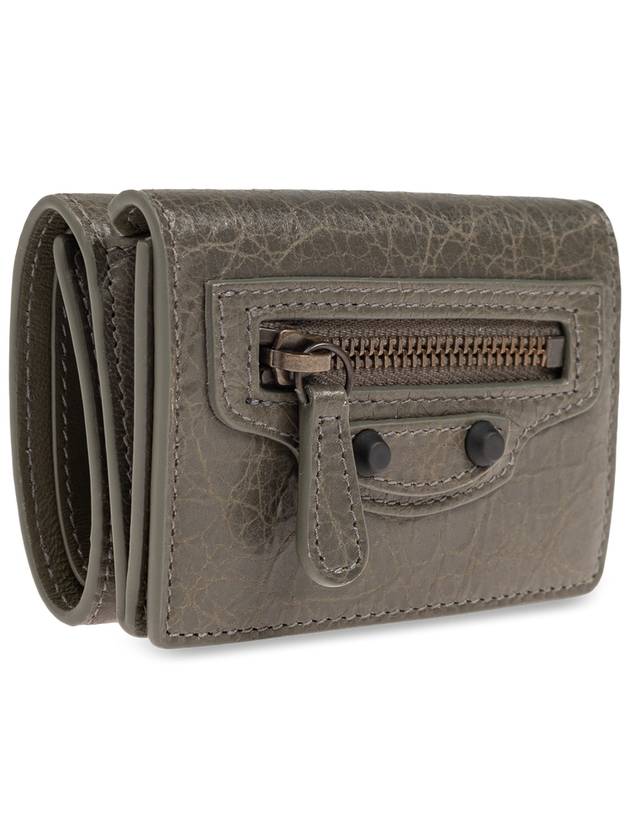 Balenciaga Balenciaga Leather Wallet, Women's, Green
