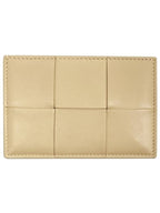 Bottega Veneta Intrecciato Leather Card Wallet Porridge