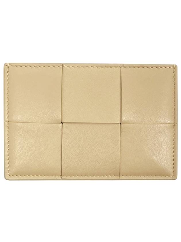 Bottega Veneta Intrecciato Leather Card Wallet Porridge