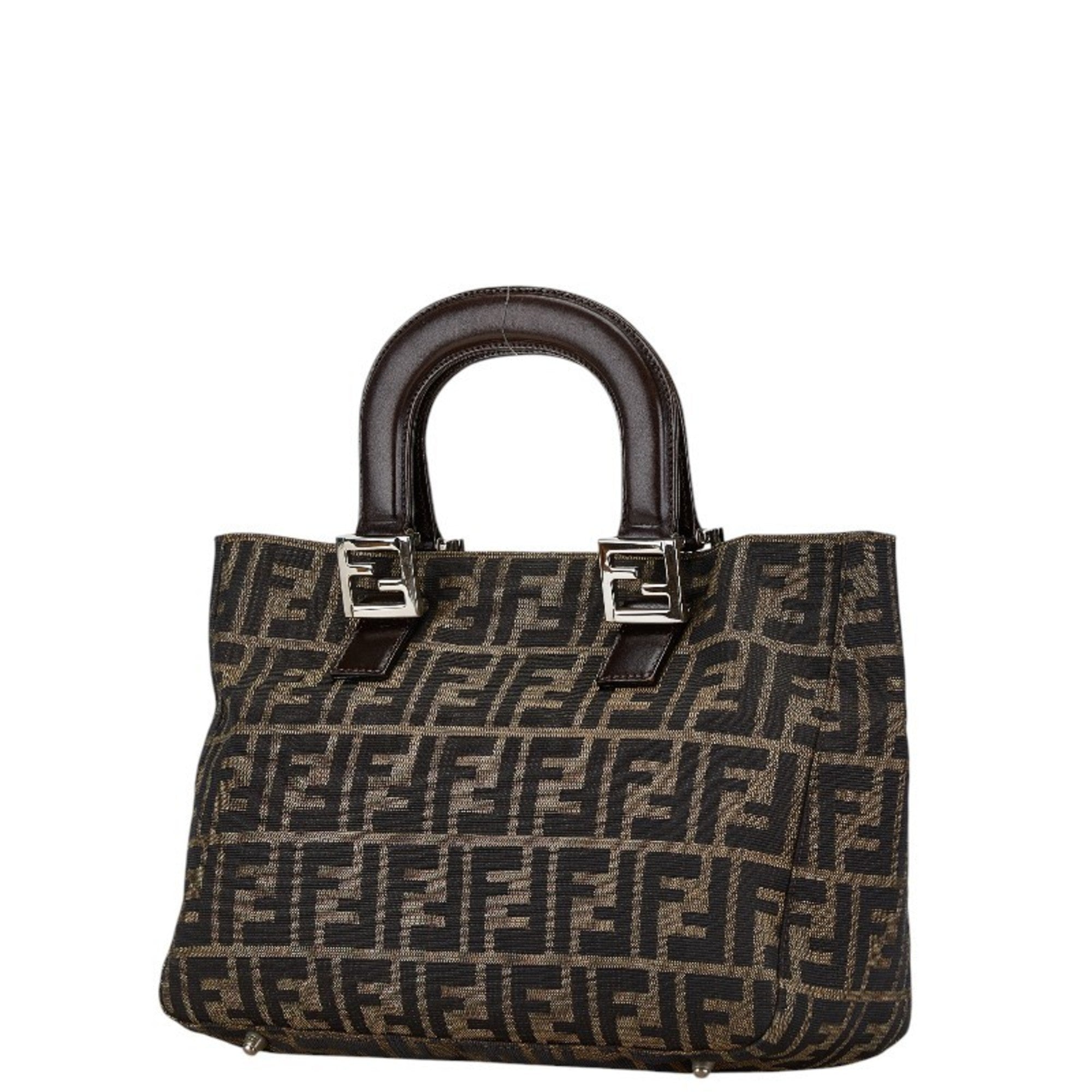 Fendi   Canvas Leather Tote Bag ()