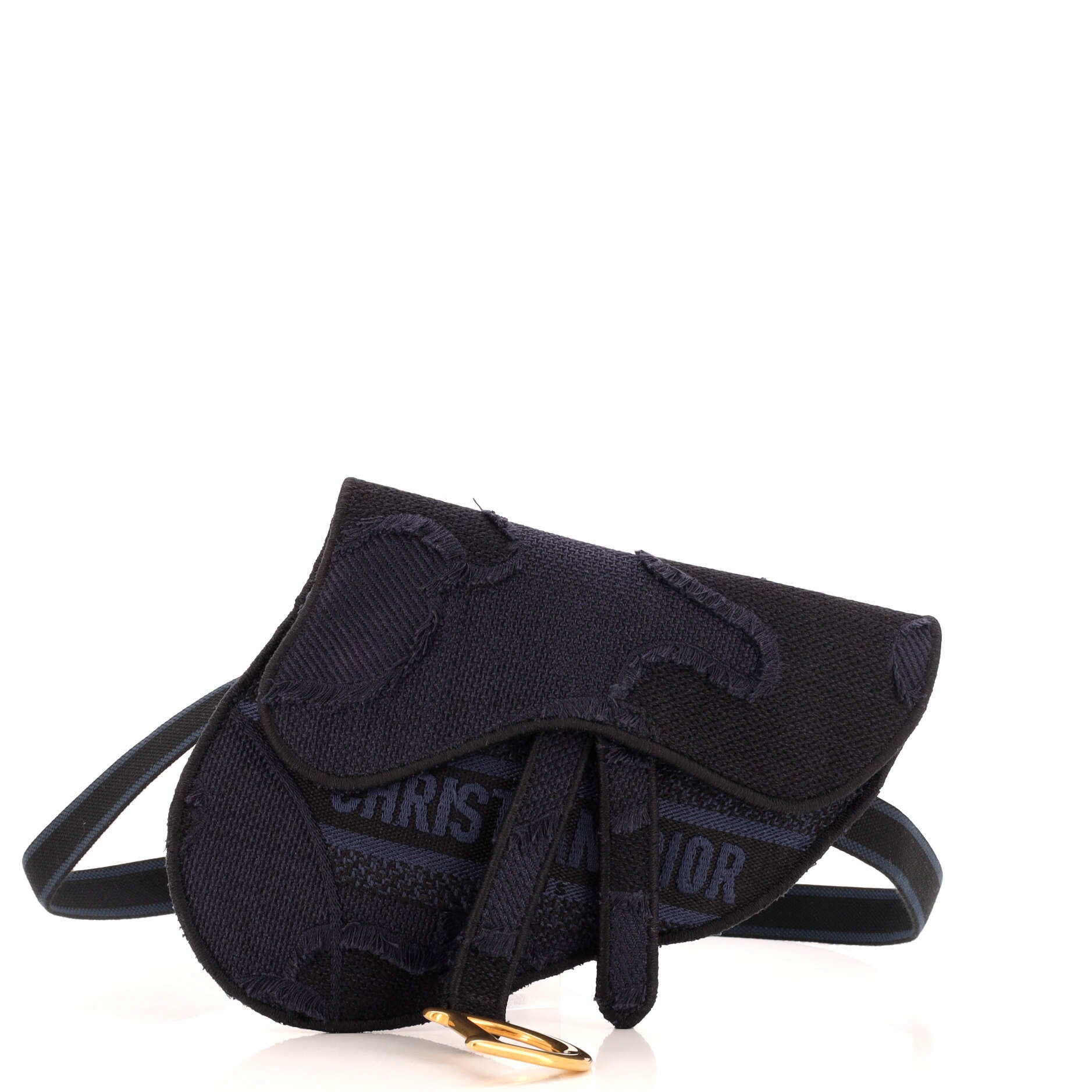 Dior Saddle Belt Bag Camouflage Embroidered Canvas