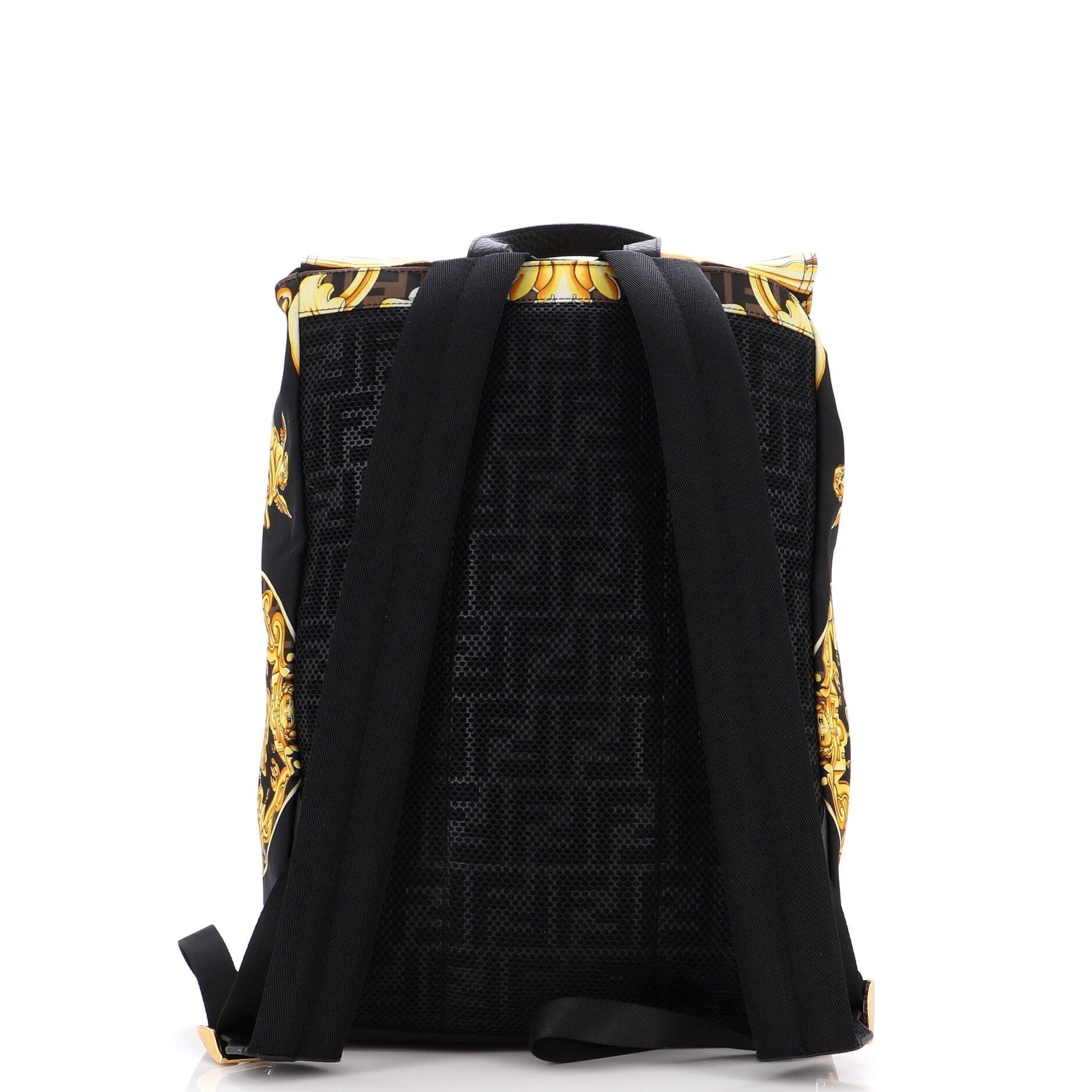 x Versace Fendace Fendiness Backpack Printed Zucca Nylon Medium