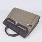 Hermes Herbag 60667 Ladies Cow Leather Grey