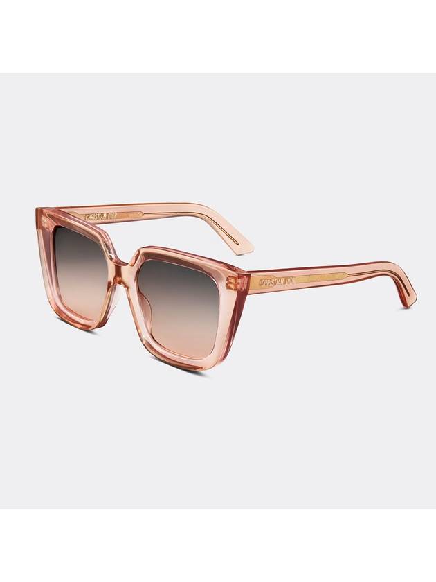 Midnight S1I Transparent Square Sunglasses Pink Dior