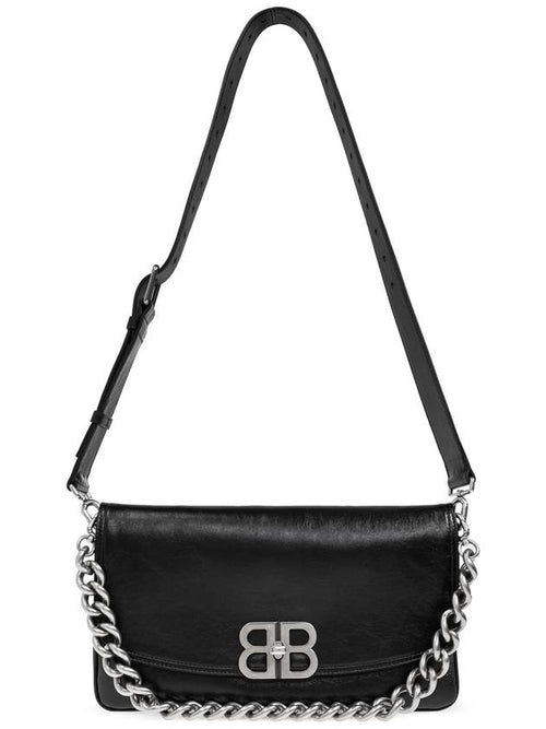 Balenciaga Balenciaga Shoulder Bag BB Soft Medium, Women's, Black