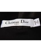 Dior Open Front Dress in Black Wool