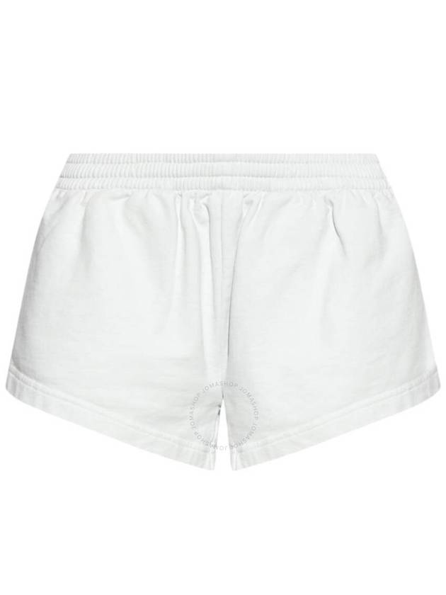 Balenciaga Balenciaga Ladies Dirty White Flared Elasticated-Waist Shorts, Size Small