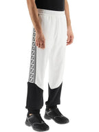 Fendi Color Block Logo Side JoGGer Track Pants Black White