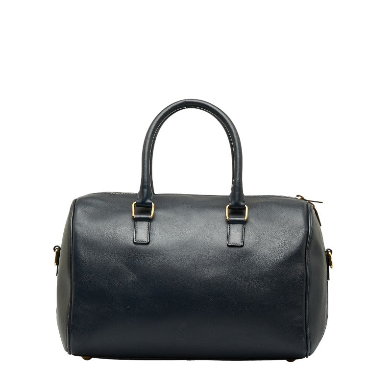 Saint Laurent Duffle Bag in Calf Leather Navy 322049