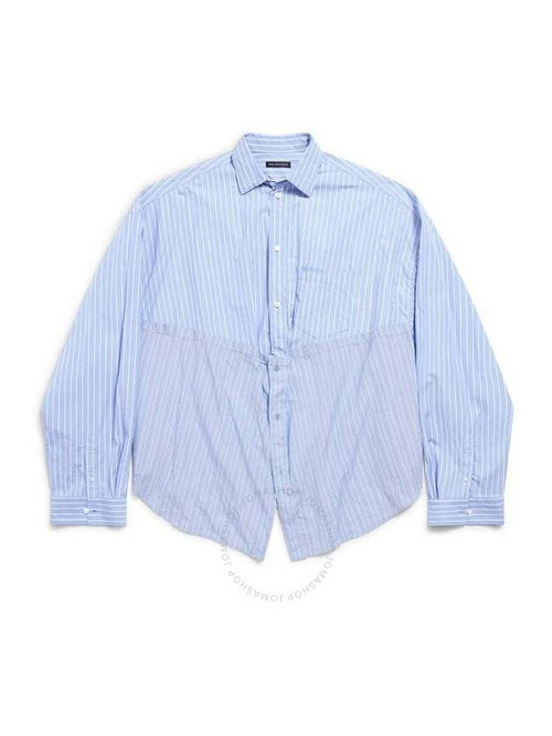 Balenciaga Balenciaga Ladies Cut Up Shirt Oversized Cotton Shirt, Brand Size 36 (US Size 2)