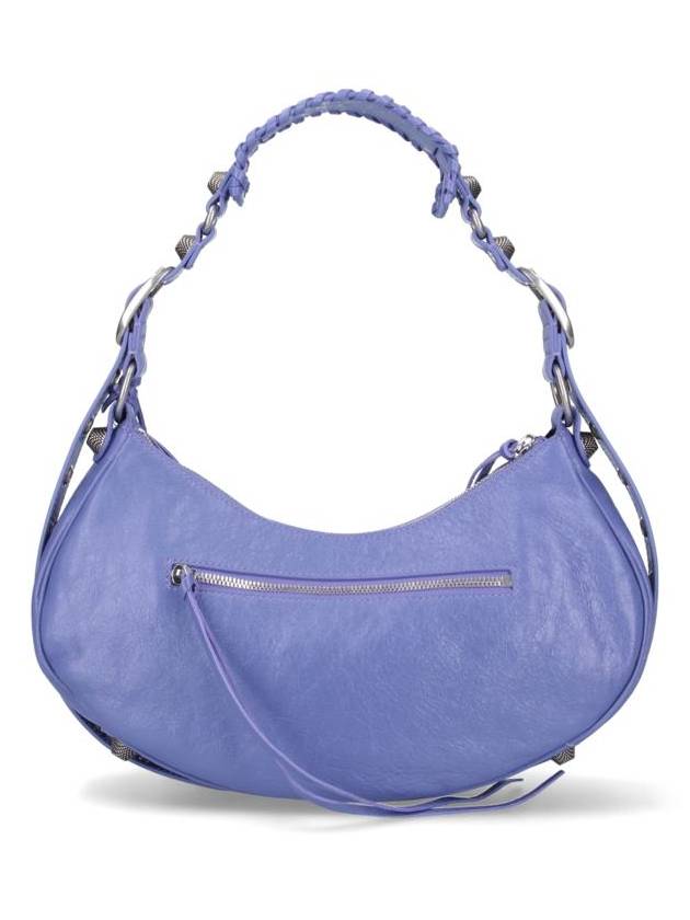 Balenciaga Le Cagole Small Leather Shoulder Bag Purple