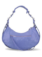 Balenciaga Le Cagole Small Leather Shoulder Bag Purple