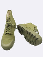 CELINE Unused Khaki Color Patapons Triope Lace Up Ankle Boots 260MM
