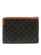 CELINE 10D672BZQ 04LU Triope Canvas Small Pouch Clutch