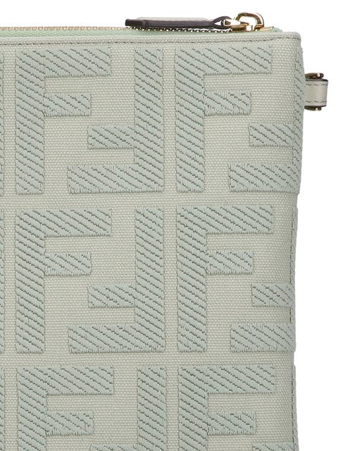 Fendi Women Ff' Large Flat Pouch