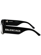 Balenciaga Eyewear Logo Print Square Frame Sunglasses BB0258S