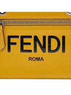 Fendi Peekaboo Pocket Clutch Bag Yellow