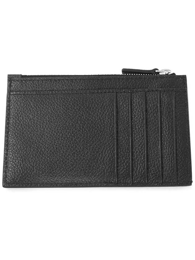 Balenciaga Logo Print Cash Card Wallet Black