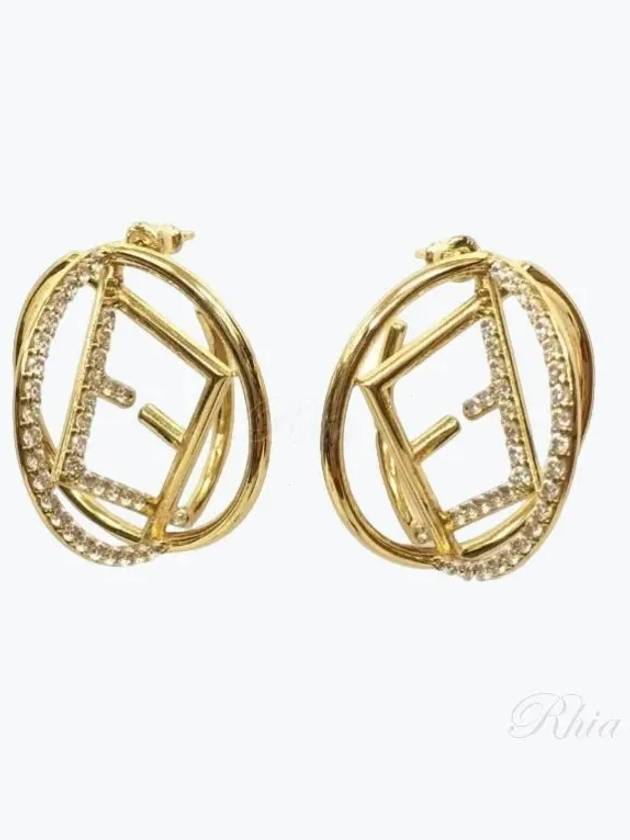 Fendi Women's F Is Fendi Earrings Gold